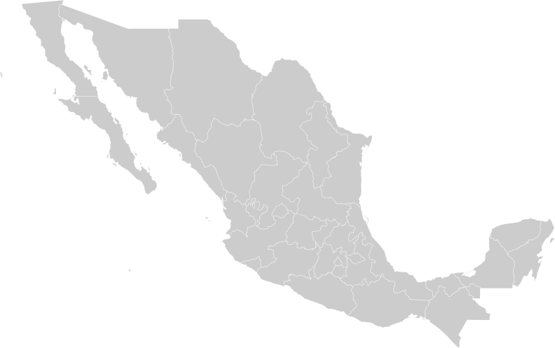 Mapa de cobertura en México